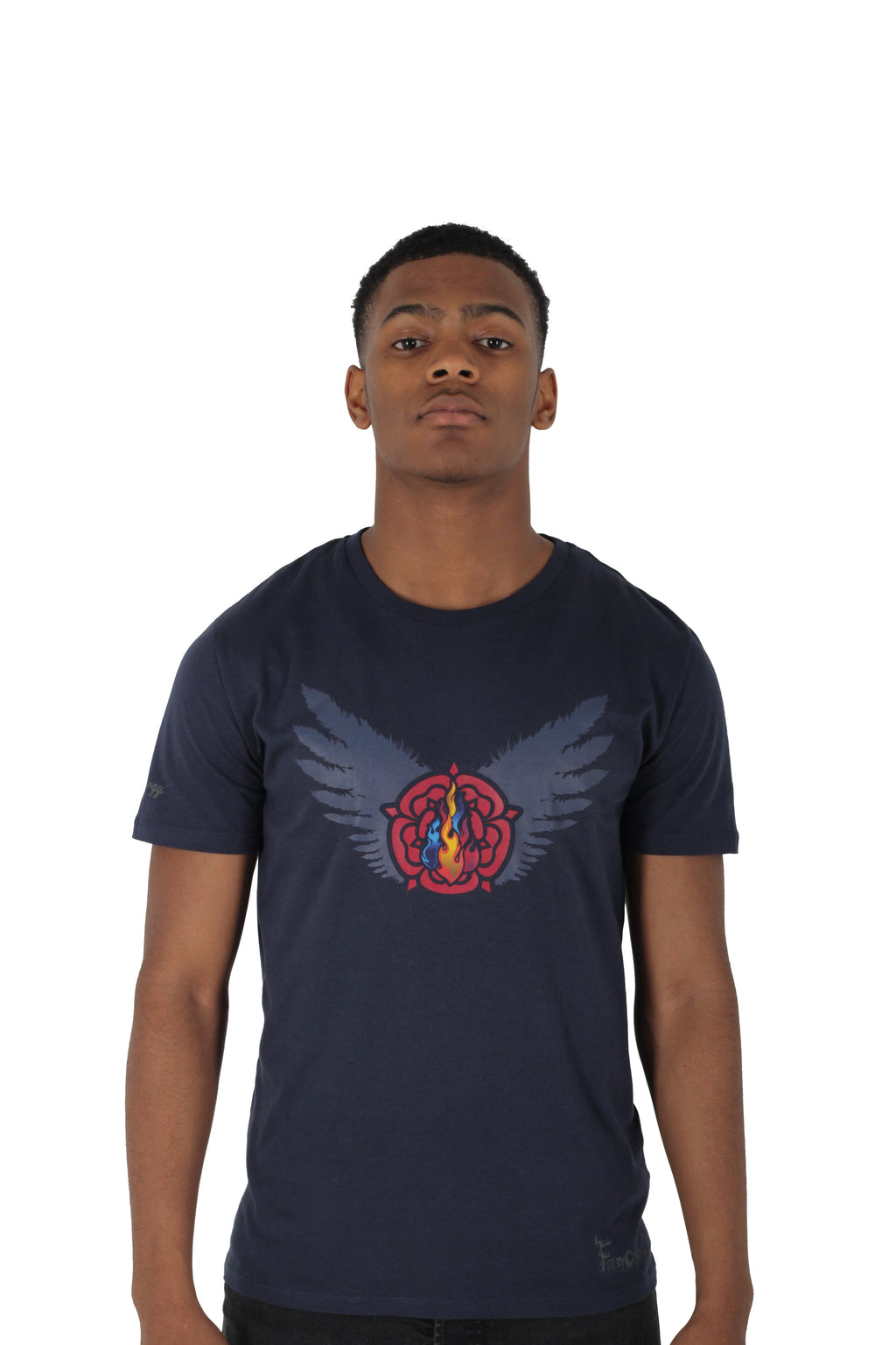 Triple Flame T-Shirt, Blue