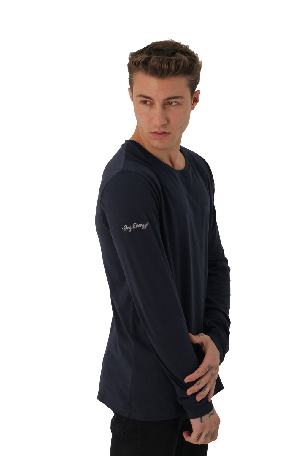 Fractal DNA Long Sleeve T-Shirt, Blue