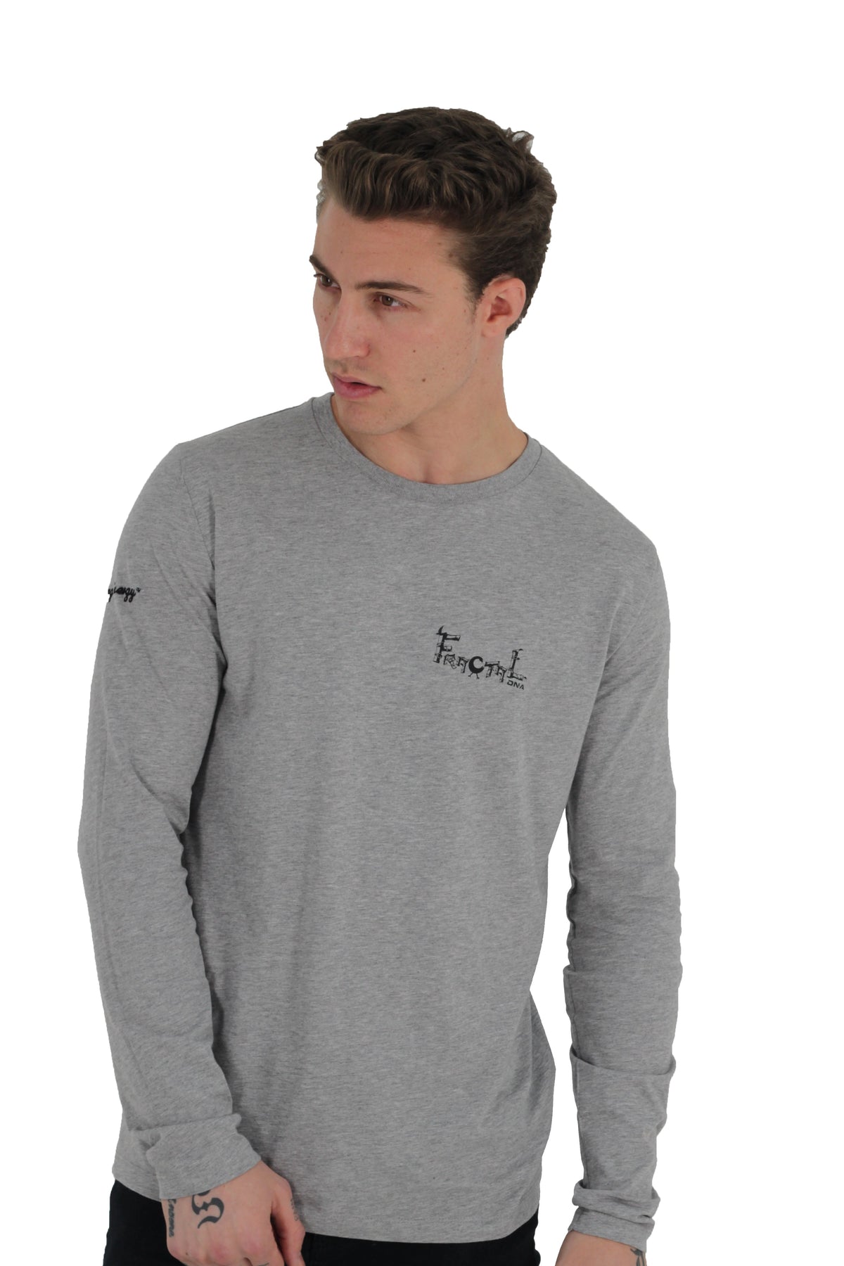 Fractal DNA Long Sleeve T-Shirt, Grey