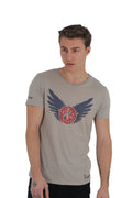 Triple Flame T-Shirt, Grey