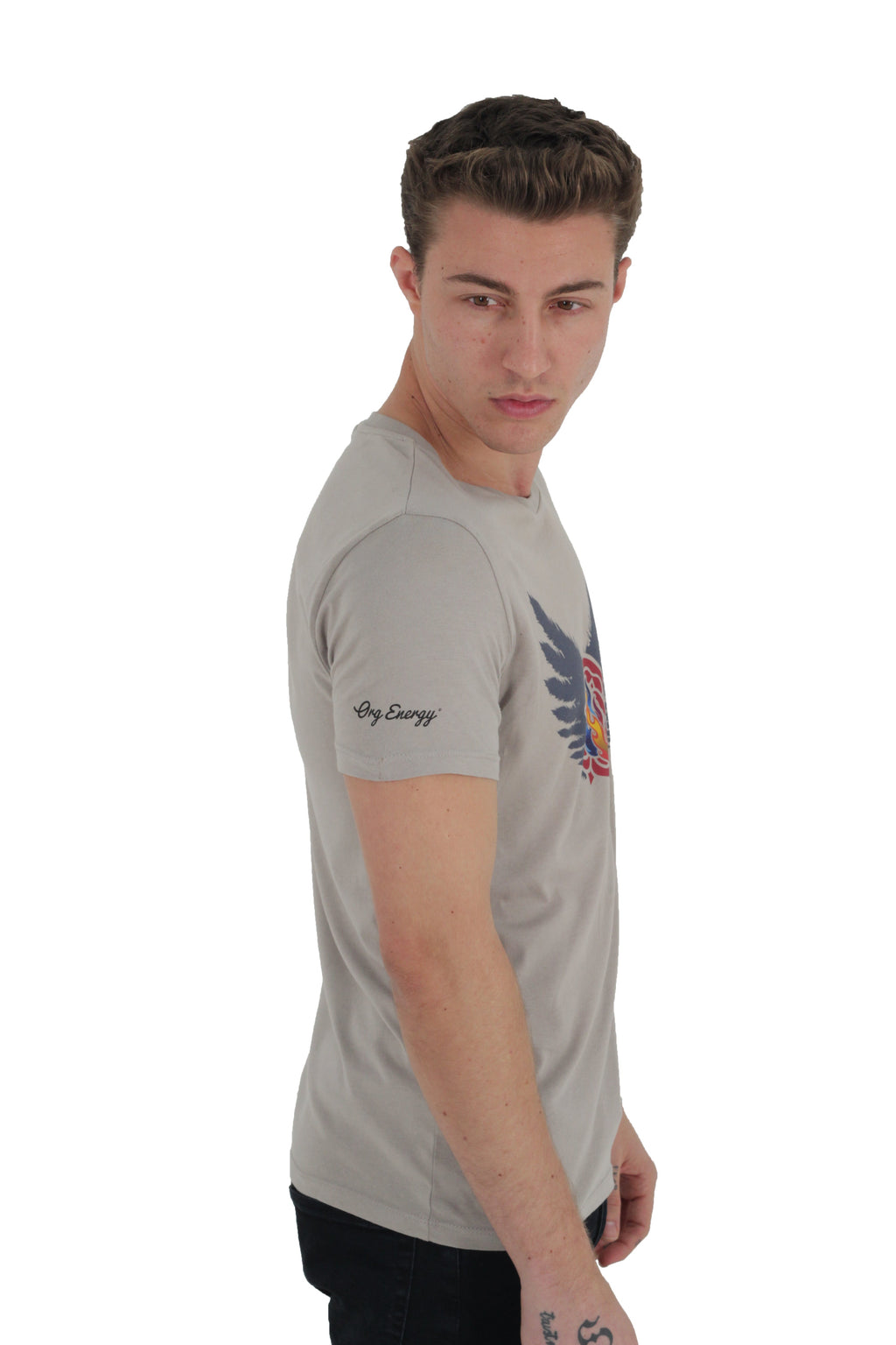 Triple Flame T-Shirt, Grey