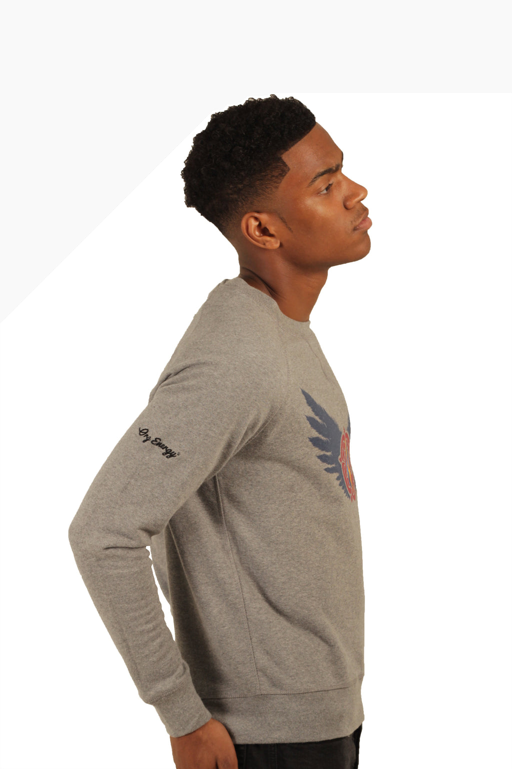 Triple Flame Sweatshirt, Grey