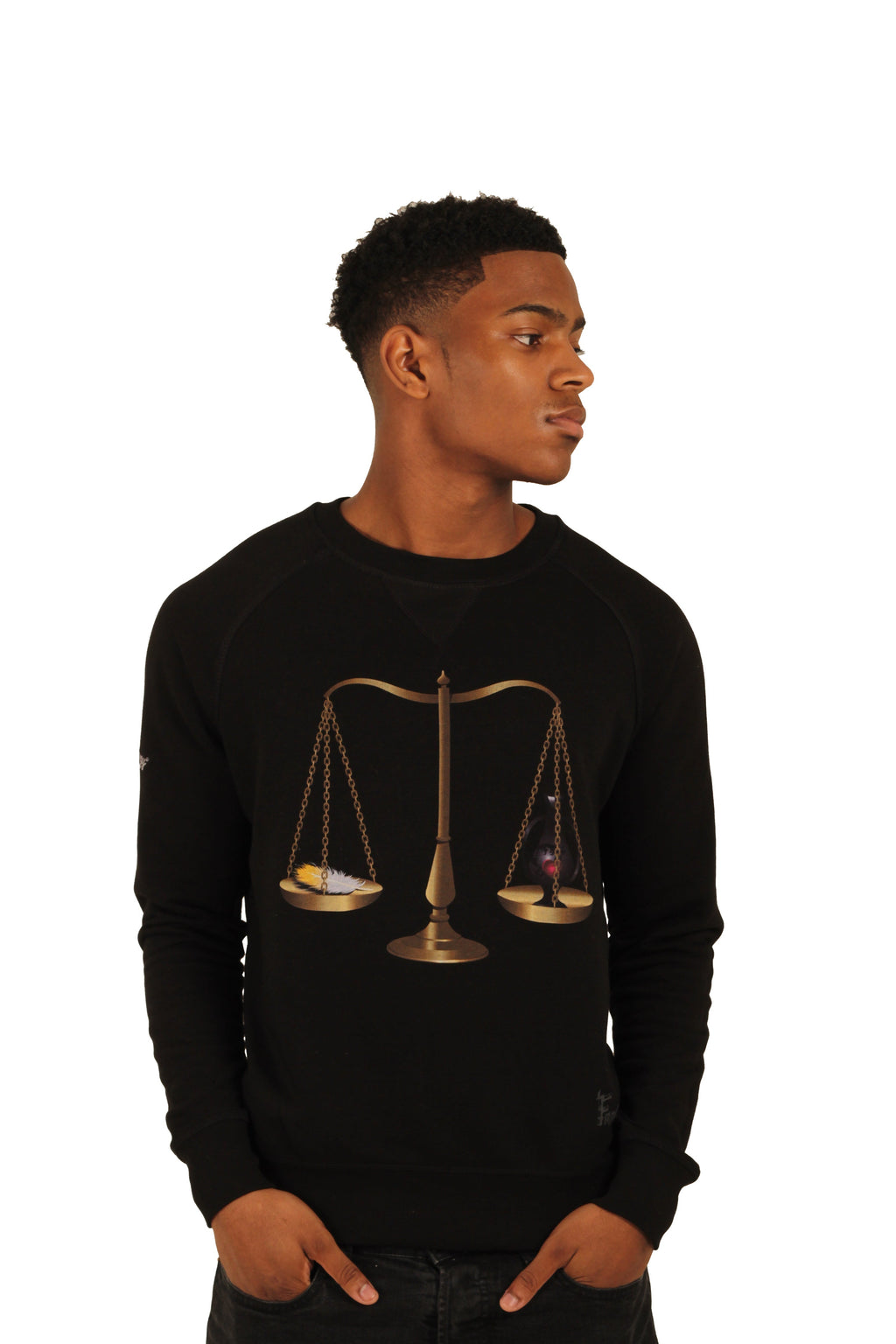 Scales of Ma'at Sweatshirt, Black