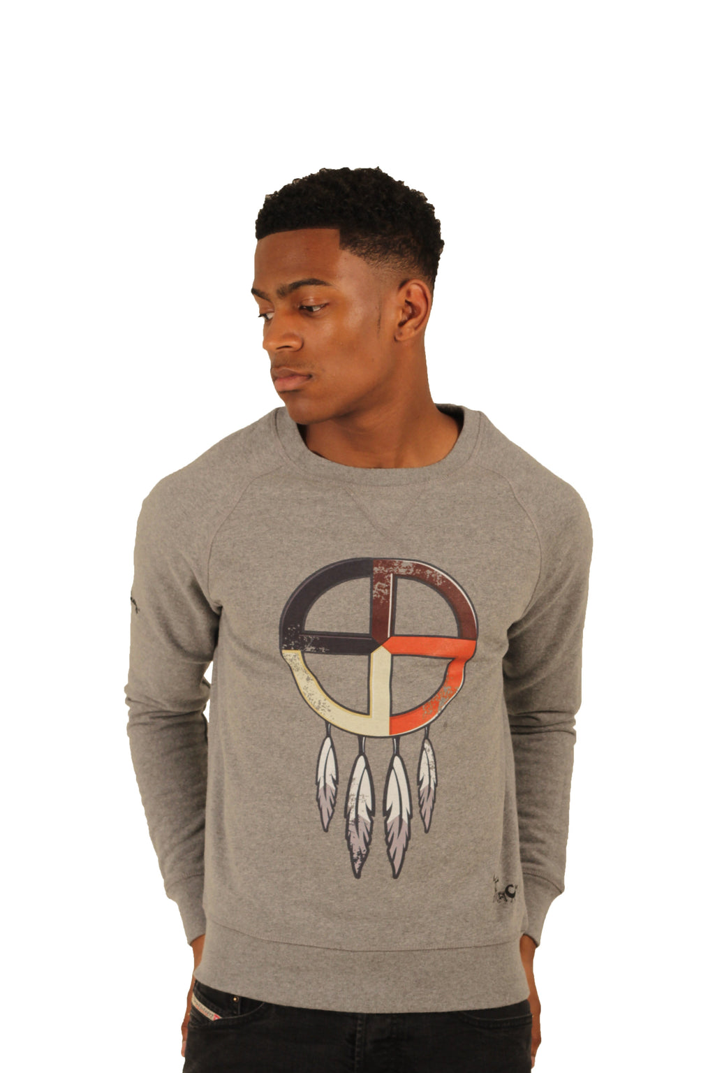 Medicine Wheel Sweatshirt, Grey