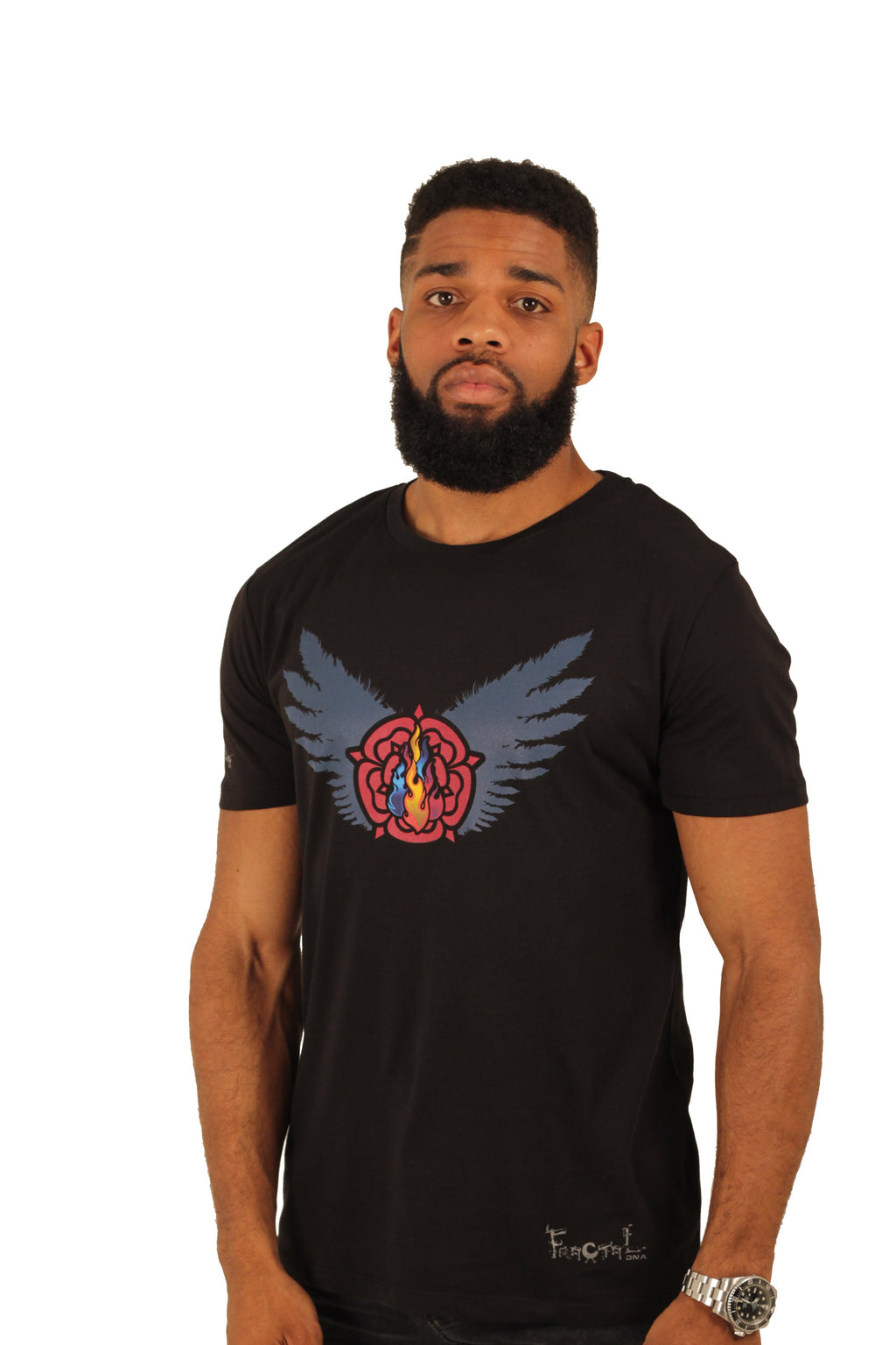 Triple Flame T-Shirt, Black