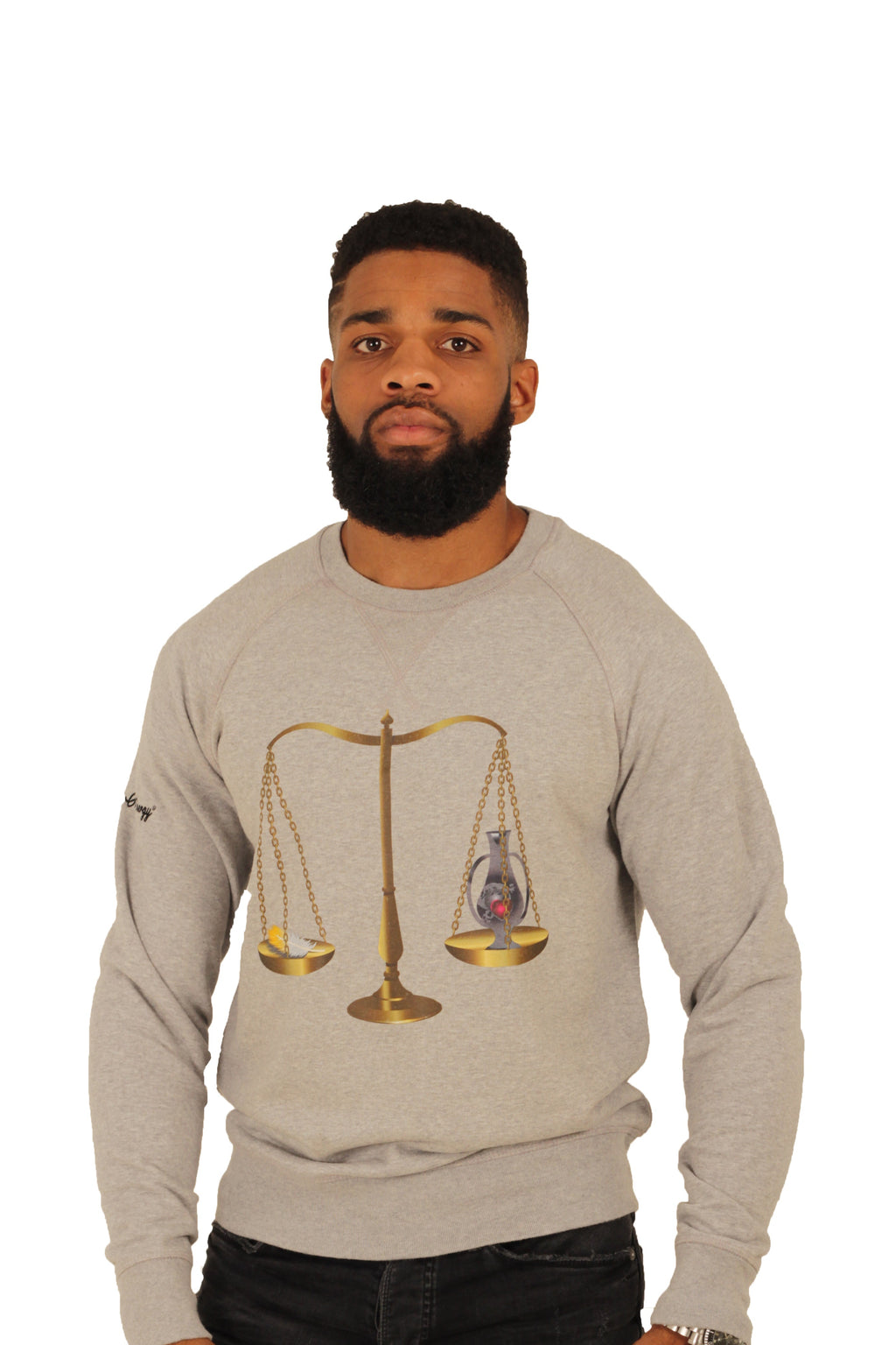 Scales of Ma'at Sweatshirt, Grey